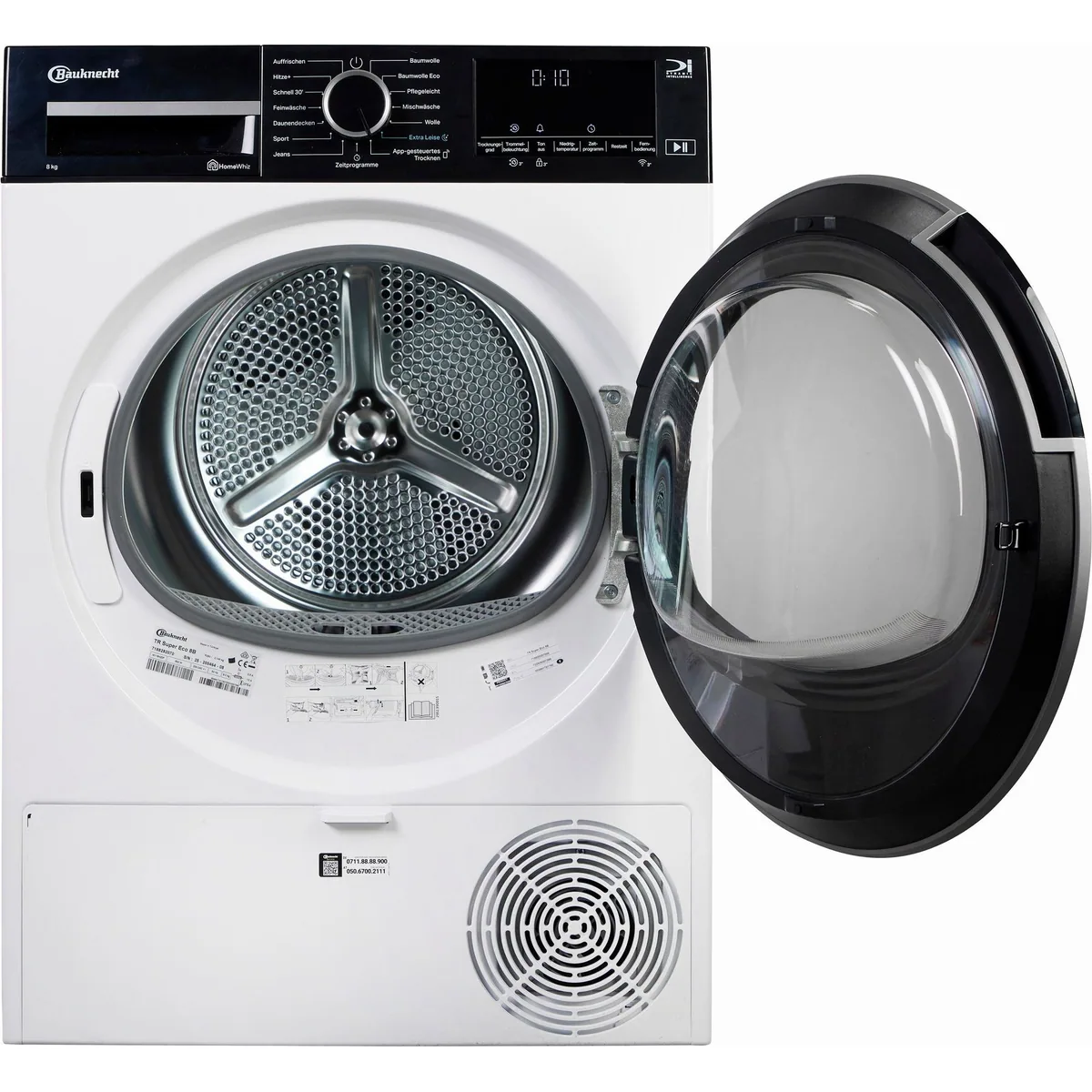 BAUKNECHT TR Super Eco 8B Wärmepumpentrockner, leise Technologie, energieeffizient 2