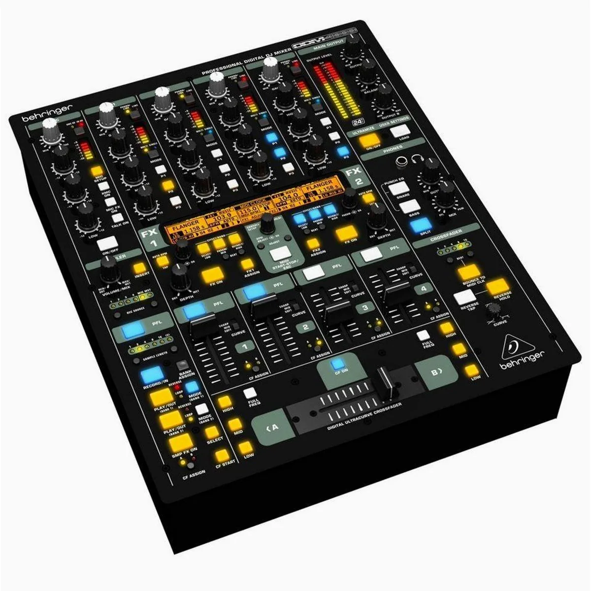 Behringer DDM4000 DJ-Mixer, digitaler 32-Bit Mixer, vielseitige Effekte
