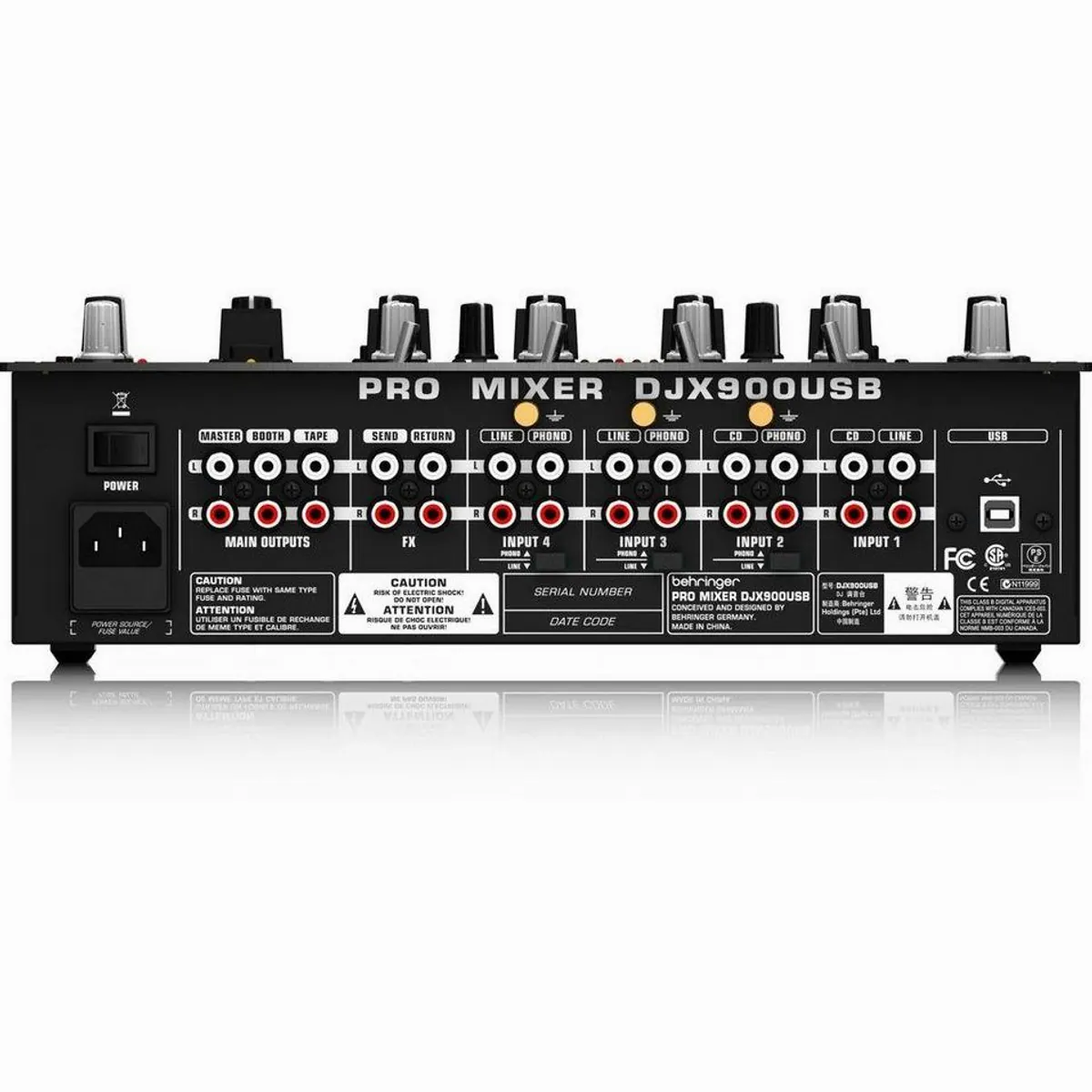 Behringer DJX900USB, 5-Kanal Mixer, USB-Audiointerface, 24-bit Effekte 4
