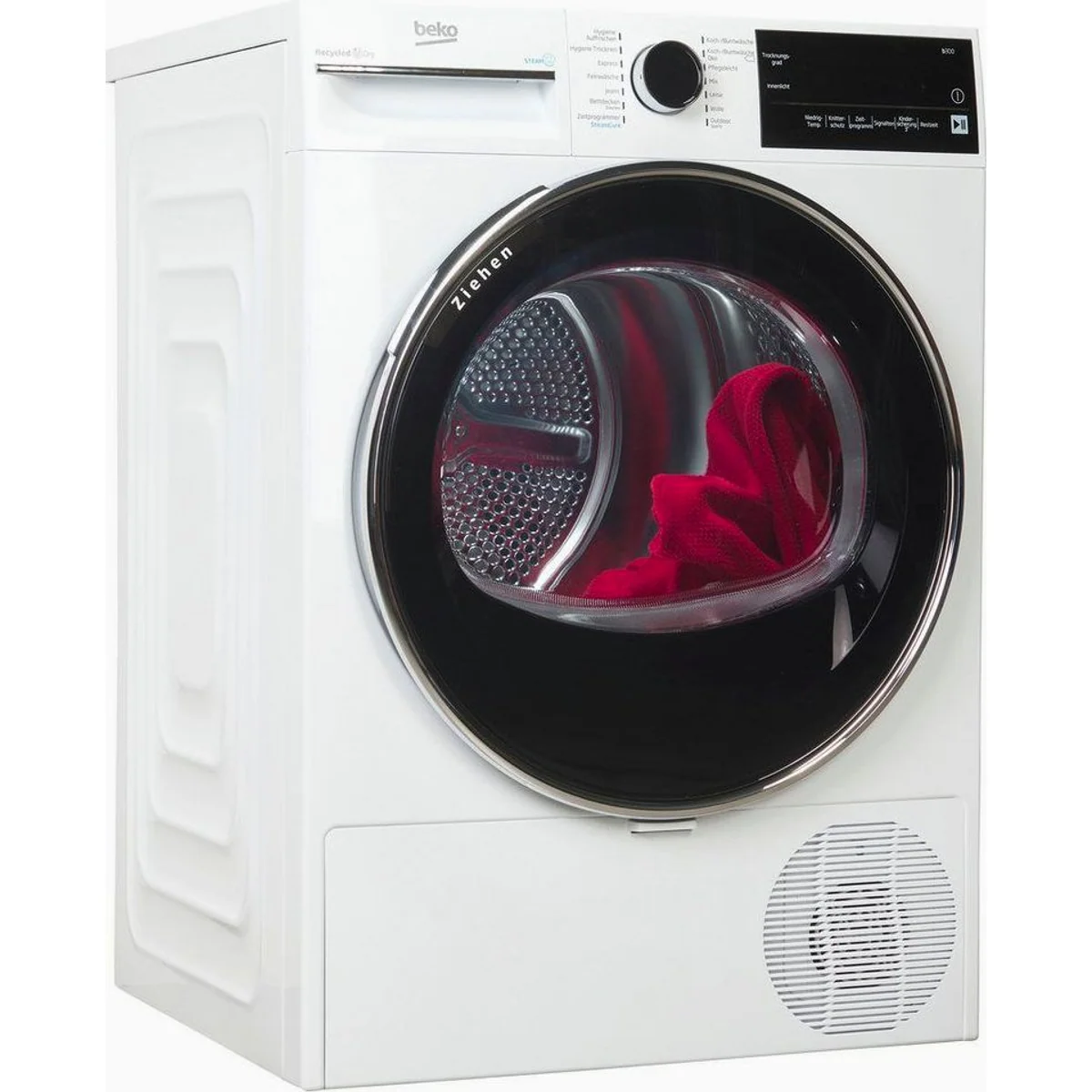 BEKO B3T42240S Wärmepumpentrockner, leiser Betrieb, 8 kg Fassungsvermögen, Dampffunktion