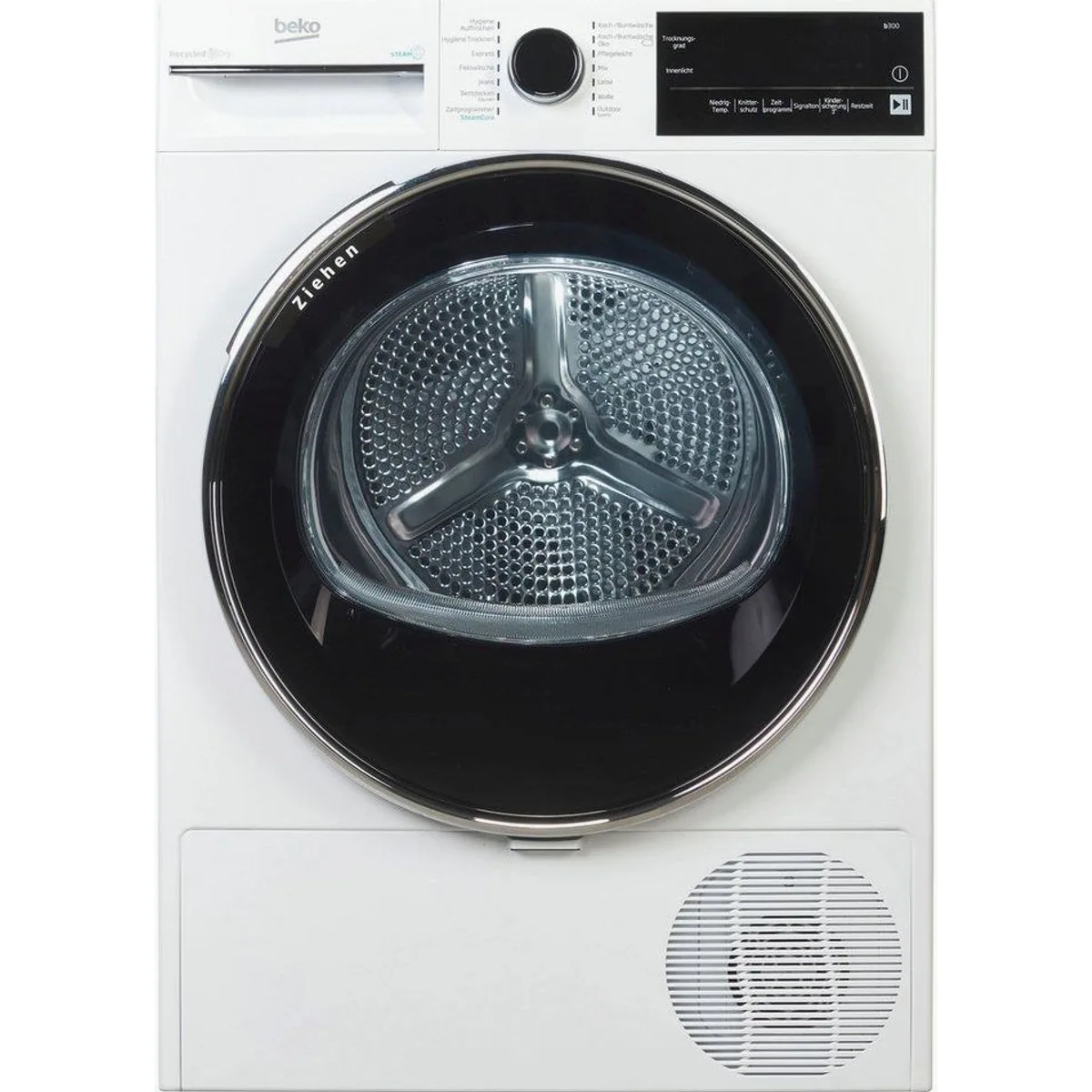 BEKO B3T42240S Wärmepumpentrockner, leiser Betrieb, 8 kg Fassungsvermögen, Dampffunktion 3