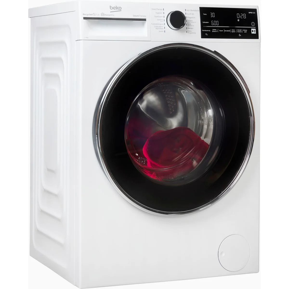 BEKO B5WFT78410W Waschmaschine, 8 kg, 1400 U/min, Dampffunktion gegen Flecken