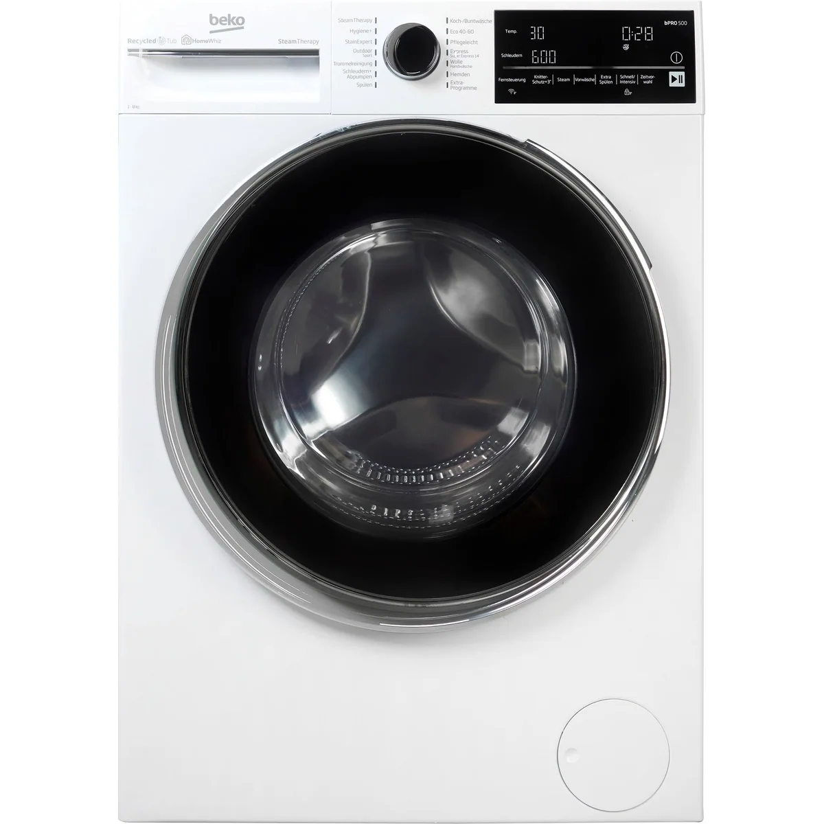 BEKO B5WFT78410W Waschmaschine, 8 kg, 1400 U/min, Dampffunktion gegen Flecken 5