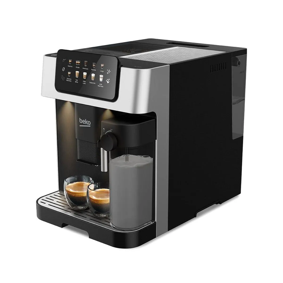 BEKO CEG 7304 X Kaffeevollautomat, Zweifachdüse, Automatische Reinigung