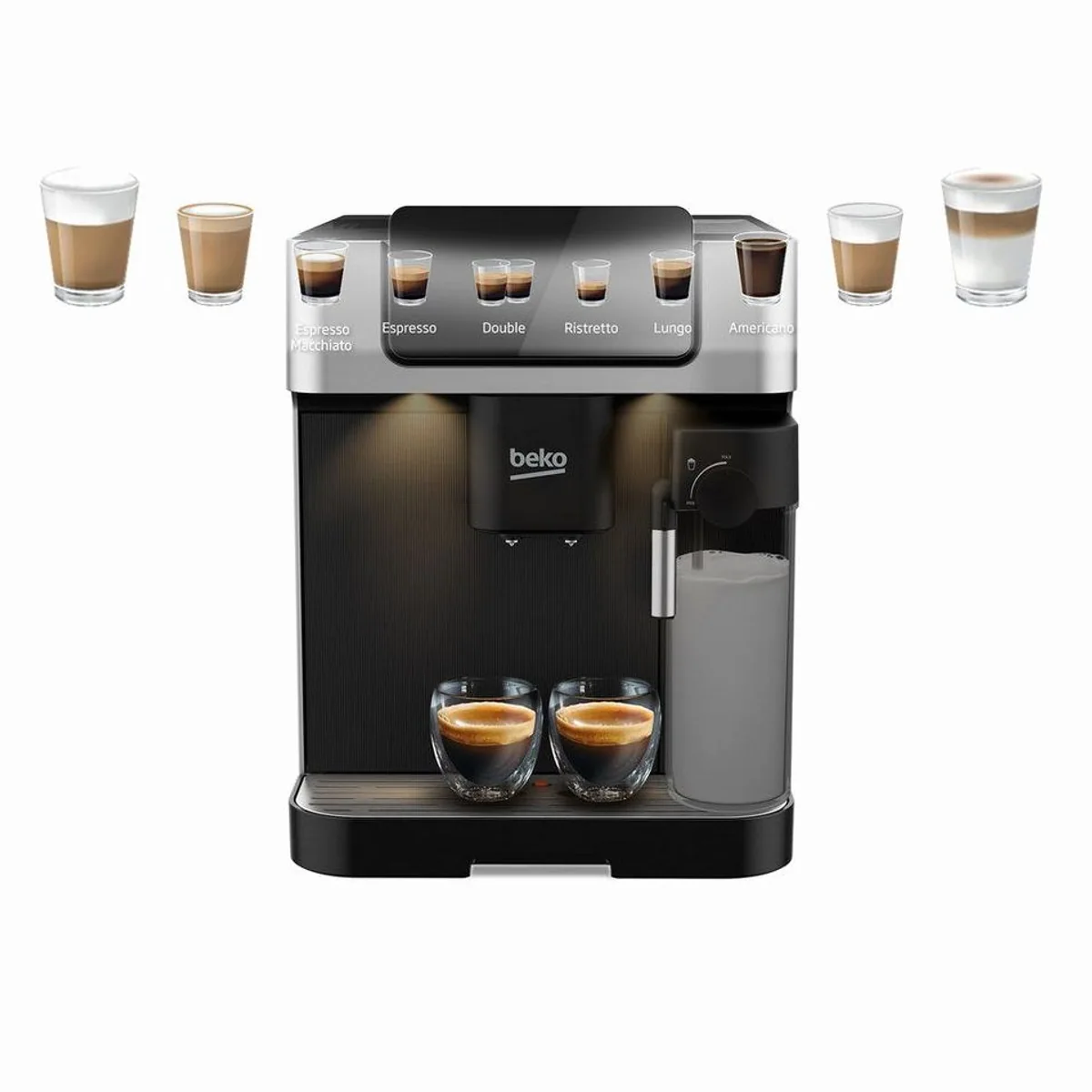 BEKO CEG 7304 X Kaffeevollautomat, Zweifachdüse, Automatische Reinigung 4
