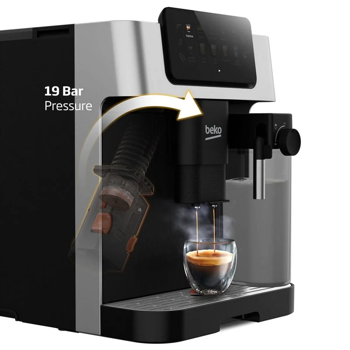 BEKO CEG 7304 X Kaffeevollautomat, Zweifachdüse, Automatische Reinigung 5