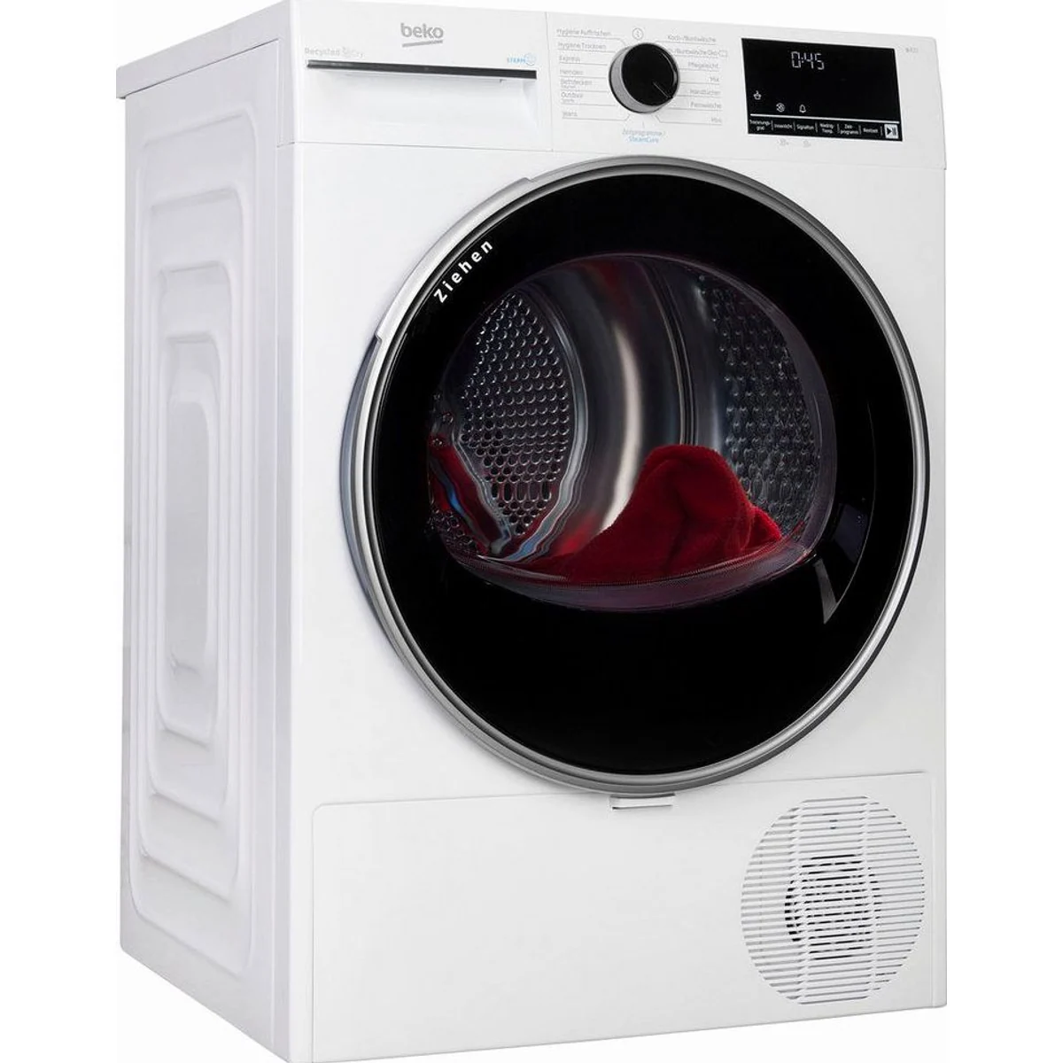 BEKO B3T422391 Wärmepumpentrockner, sanftes Trocknen mit AquaWave & SteamCure – 8 kg