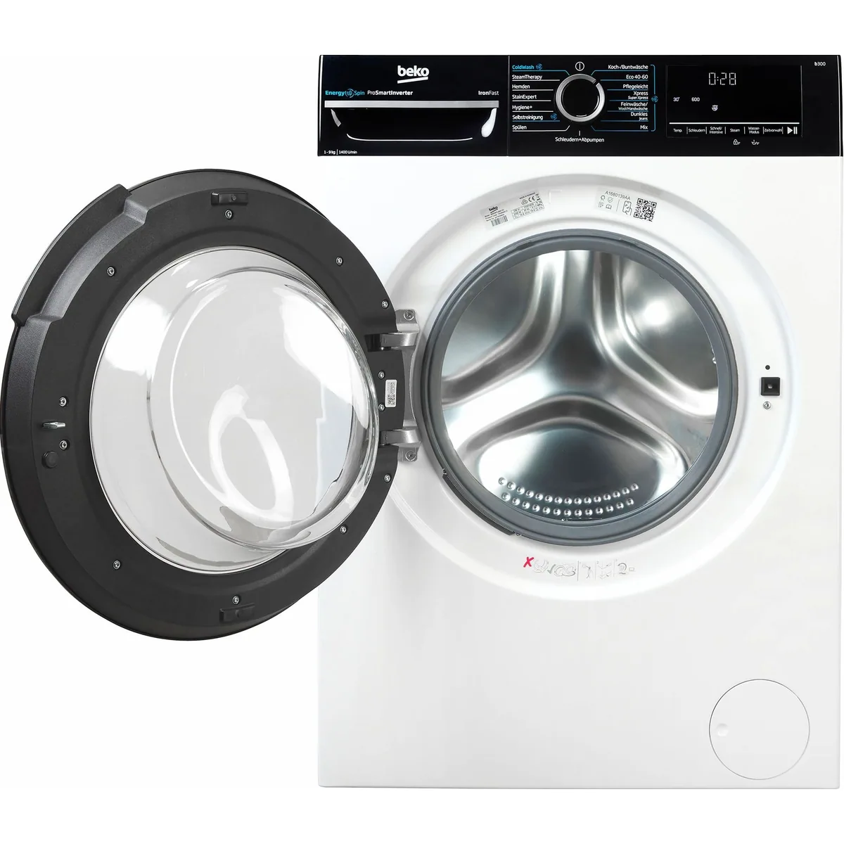 BEKO BM3WFU4941W Waschmaschine, 9 kg, 1400 U/min, Energieeffizienzklasse A 5