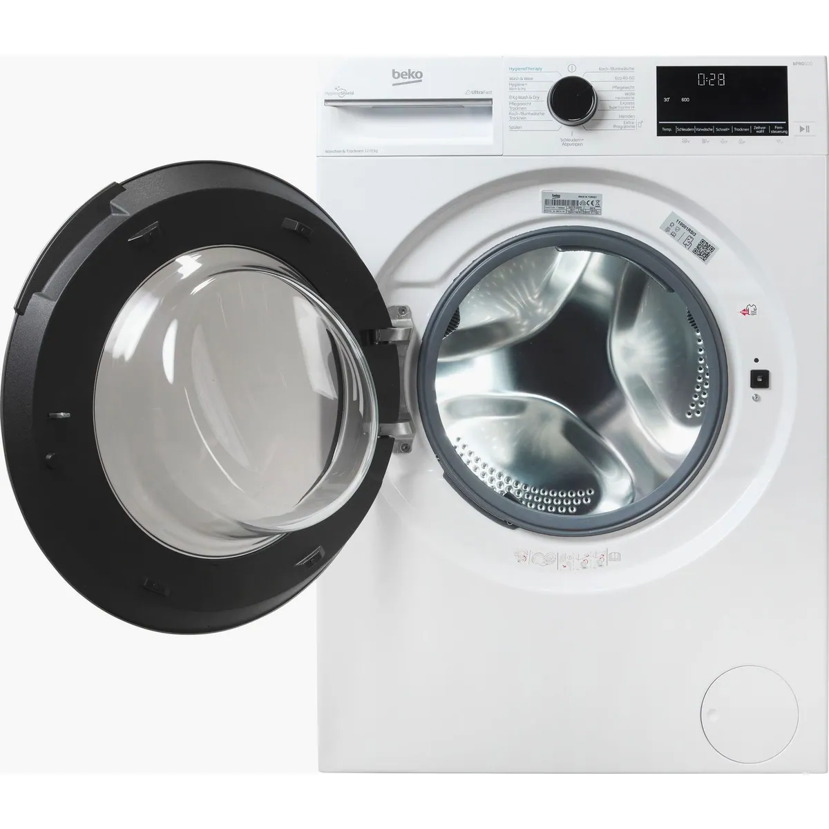 BEKO B3DFT512447W Waschtrockner, 12 kg Waschkapazität, 8 kg Trockenkapazität, 1400 U/min 3