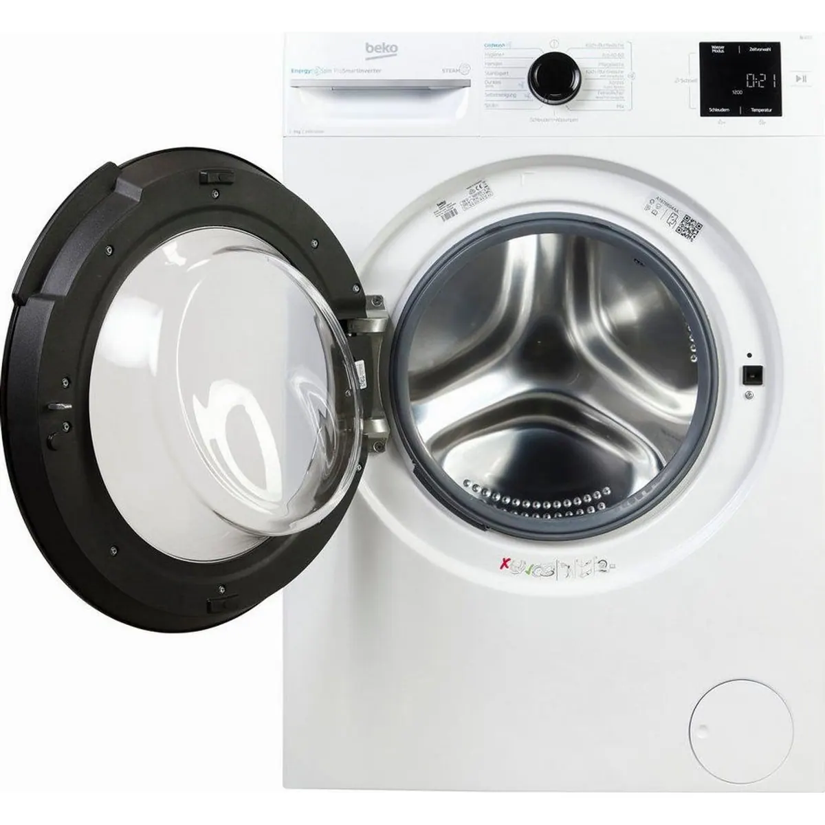 BEKO BM3WFU3941X Waschmaschine, 9 kg, 1400 U/min, Energieeffizienz A 2