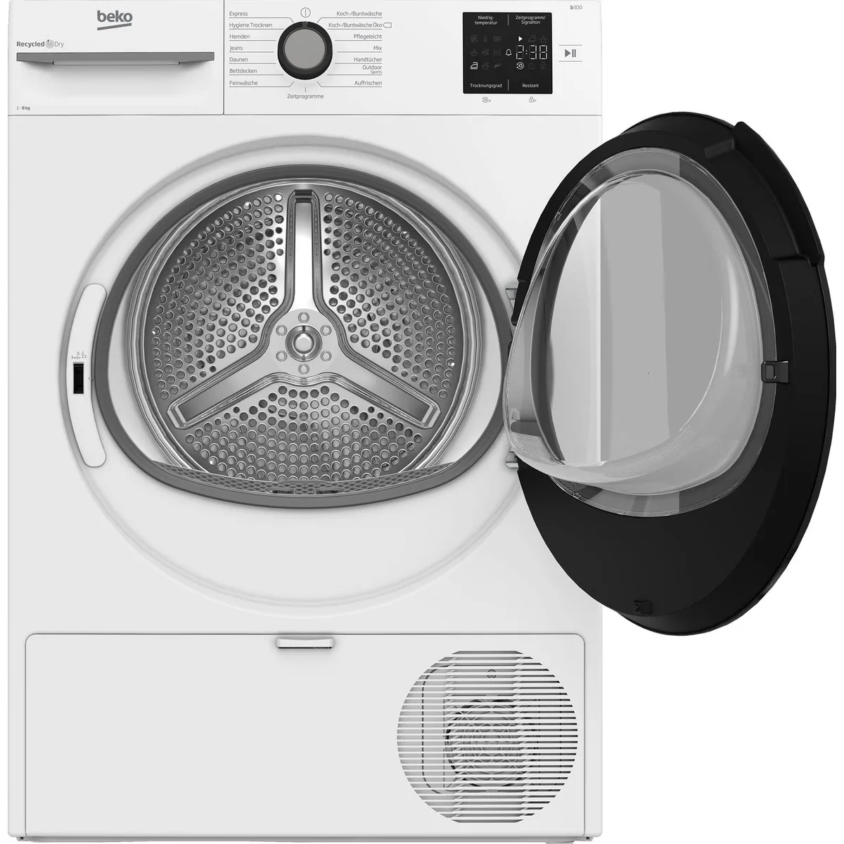 BEKO BM3T38220X Wärmepumpentrockner, energiesparend, 8 kg Kapazität 2