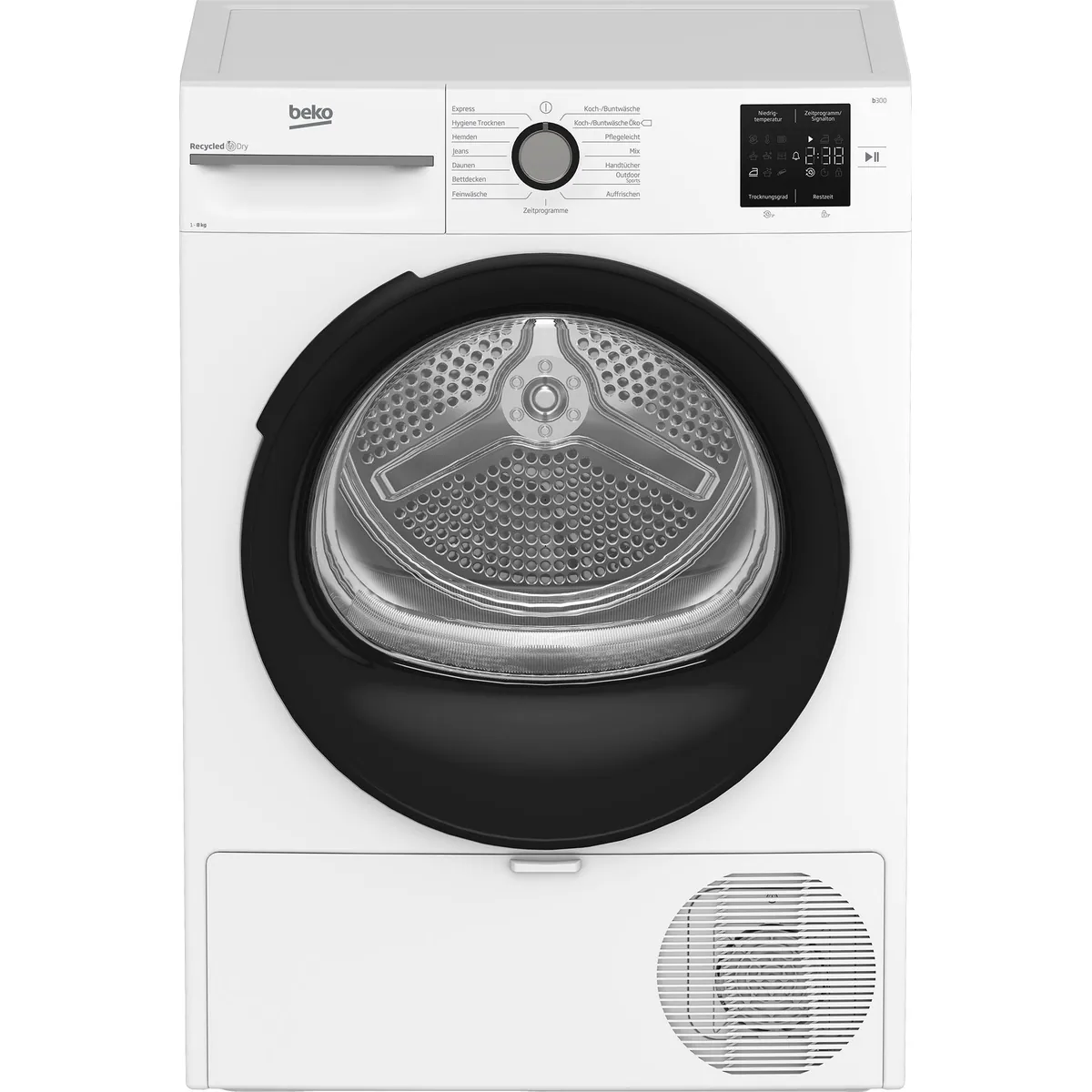 BEKO BM3T38220X Wärmepumpentrockner, energiesparend, 8 kg Kapazität 3