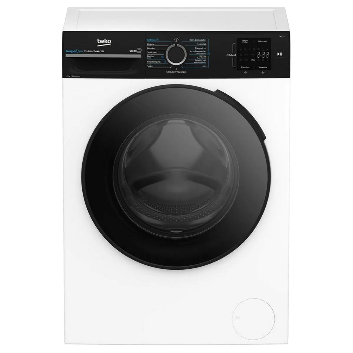 BEKO BM3WFU3741R Waschmaschine, 7 kg, 1400 U/min, Hygiene+ & AddXtra Funktion 2