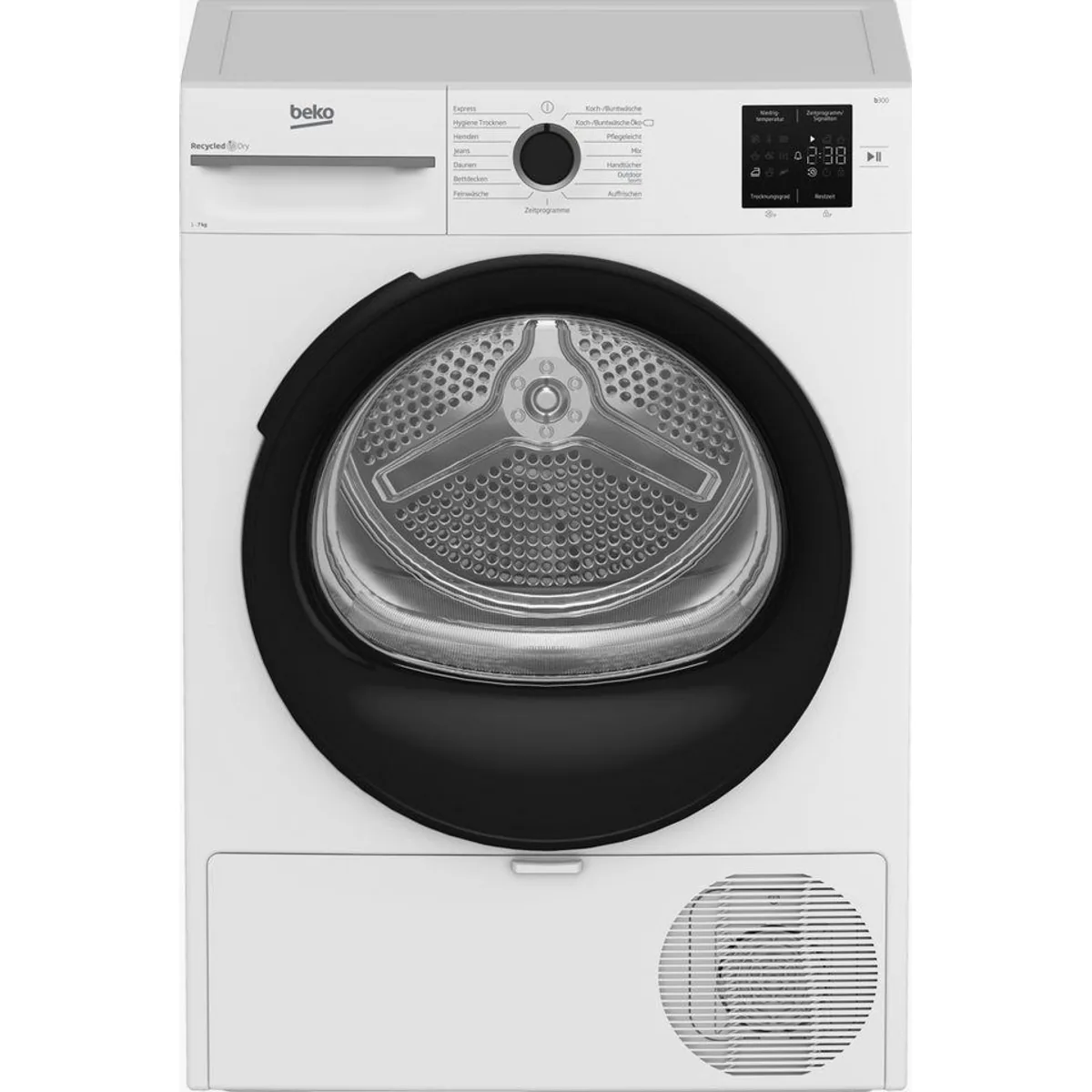 BEKO BM3T37249W Wärmepumpentrockner, AquaWave Schontrommel, energieeffizient