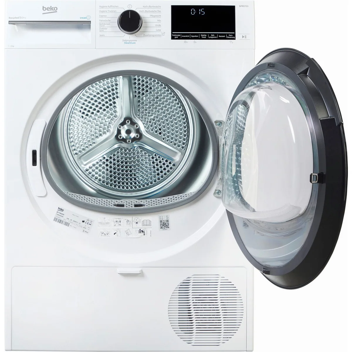 BEKO B7T88209 Wärmepumpentrockner, energieeffizient, leise, intelligente Sensortrocknung 2