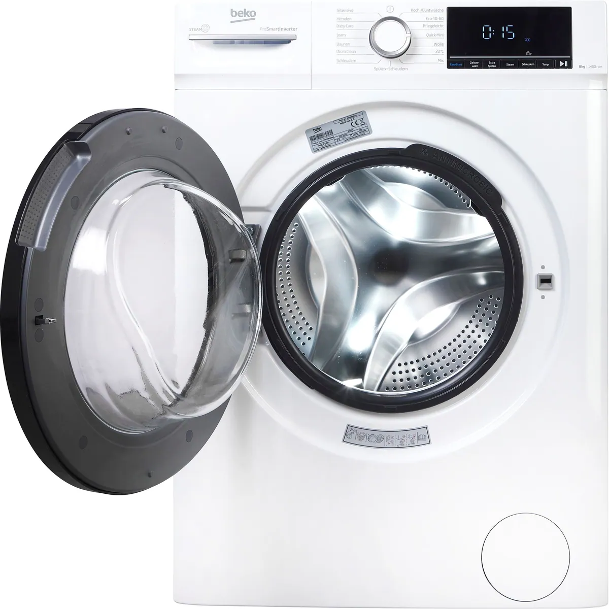 BEKO WMOFE841 Waschmaschine, 8 kg, 1400 U/min, SteamCure-Dampffunktion 2