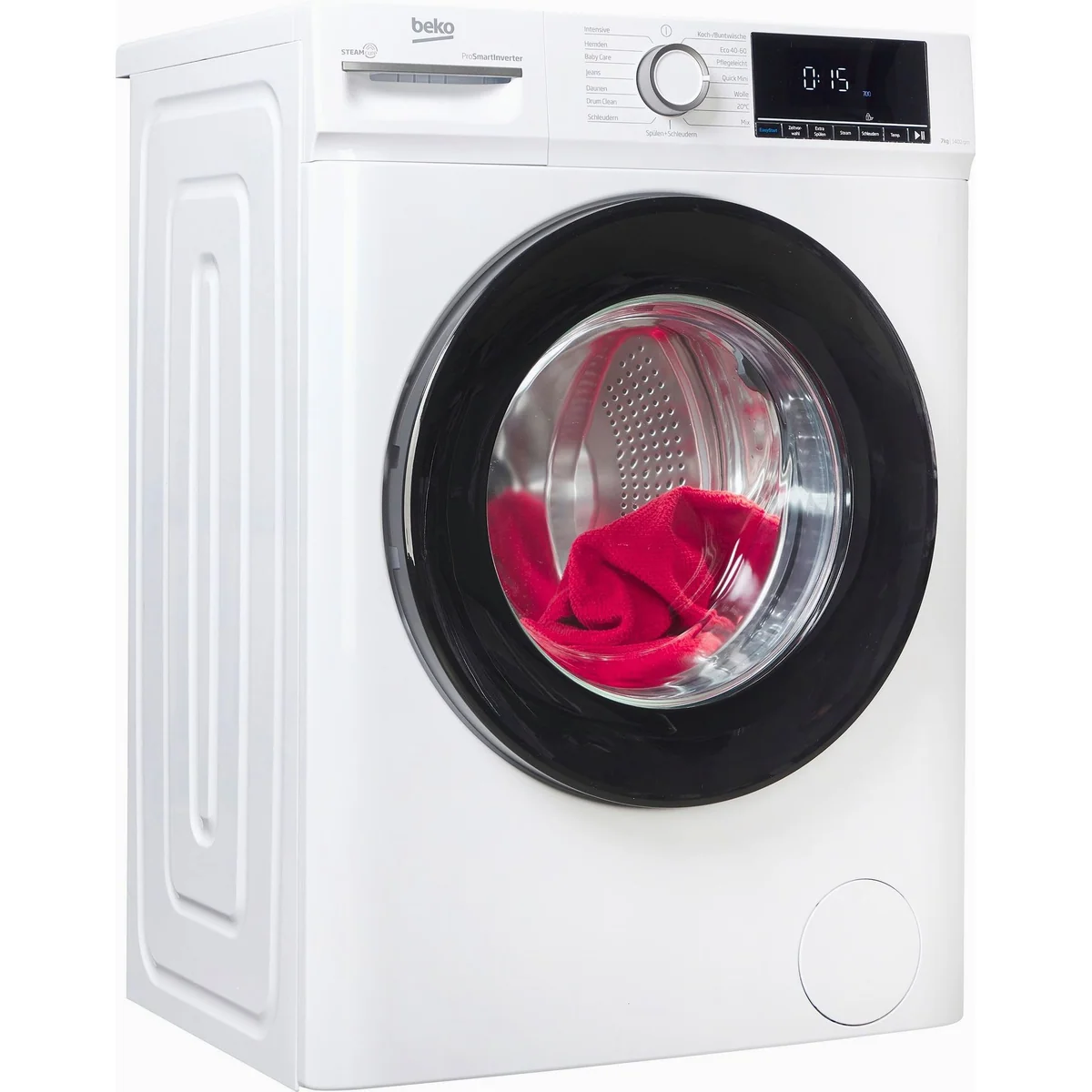 BEKO BM3WFOE741PSA Waschmaschine, 7 kg, 1400 U/min, Dampffunktion, Nachlegefunktion