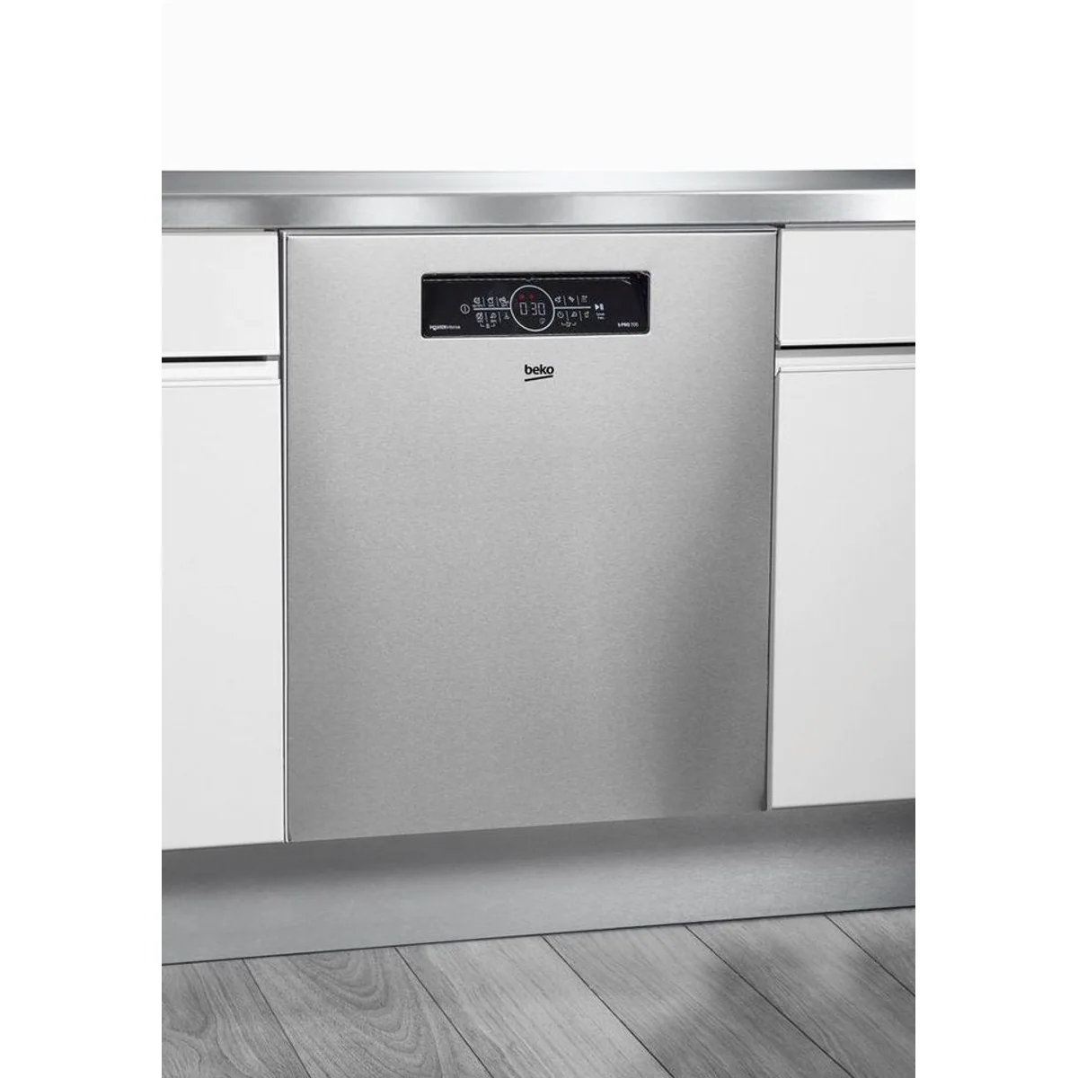 BEKO BDDN36462XP Unterbaugeschirrspüler, 14 Maßgedecke, ProSmart Inverter Motor, 38 dB