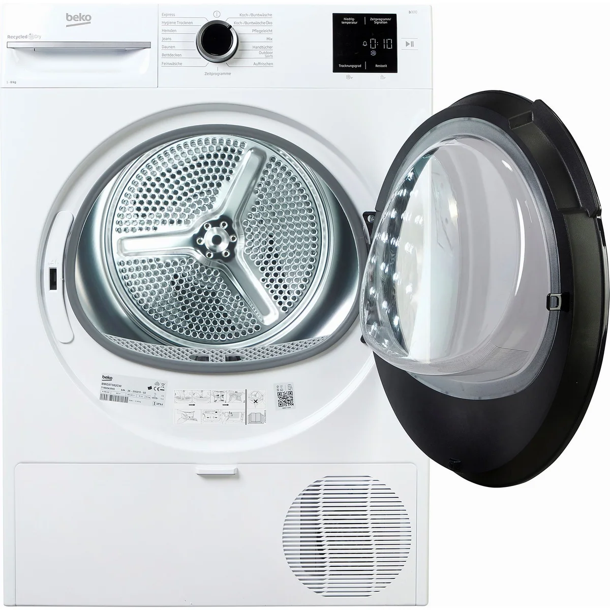 BEKO BMO3T382CW Wärmepumpentrockner, Energieeffizienz C, AquaWave Schontrommel 3