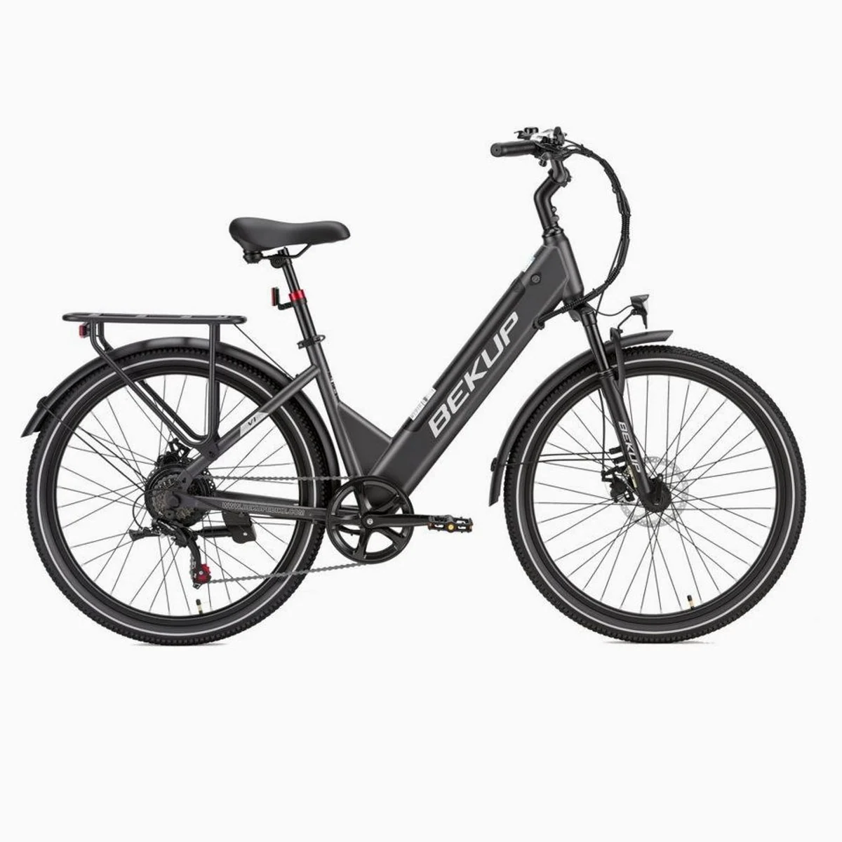 BEKUP E-Bike Cityrad V1, 522 Wh Akku, 250 W Hinterradmotor, Shimano 7-Gang 2