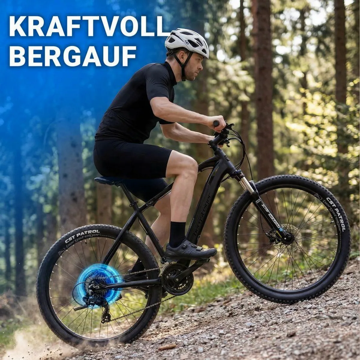 bergsteiger Cannock E-Bike, 250 Watt Motor, 36V Akku, vielseitig einsetzbar 2