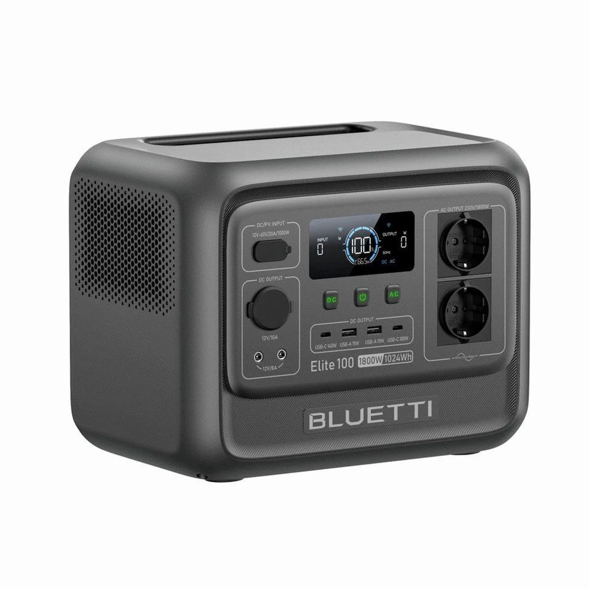 BLUETTI Elite 100 V2 Tragbare PowerStation, 1024Wh, 1800W Leistung, kompakt & vielseitig