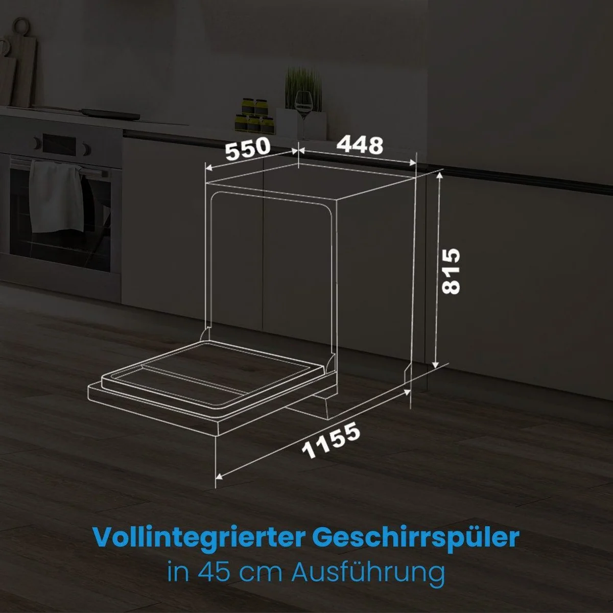 BOMANN GSPE 7420 VI Geschirrspüler, 45 cm vollintegrierbar, 10 Maßgedecke, 5 Programme 5
