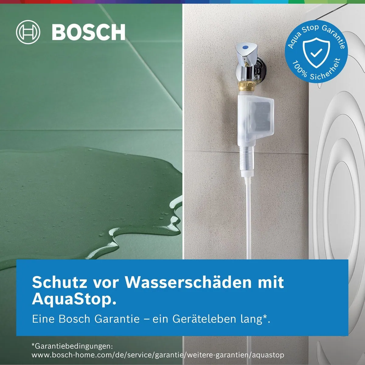 BOSCH WUU28T70 Waschmaschine, 8 kg, 1400 U/min, unterbaufähig, Speed Perfect, Hygiene Plus 3