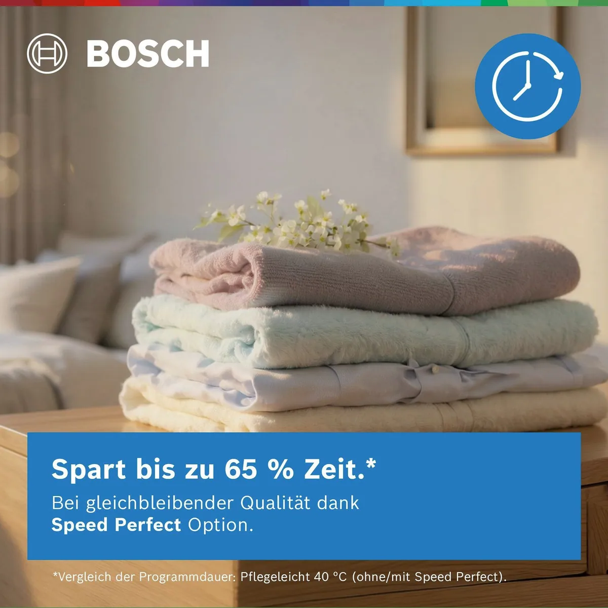 BOSCH WUU28T70 Waschmaschine, 8 kg, 1400 U/min, unterbaufähig, Speed Perfect, Hygiene Plus 5