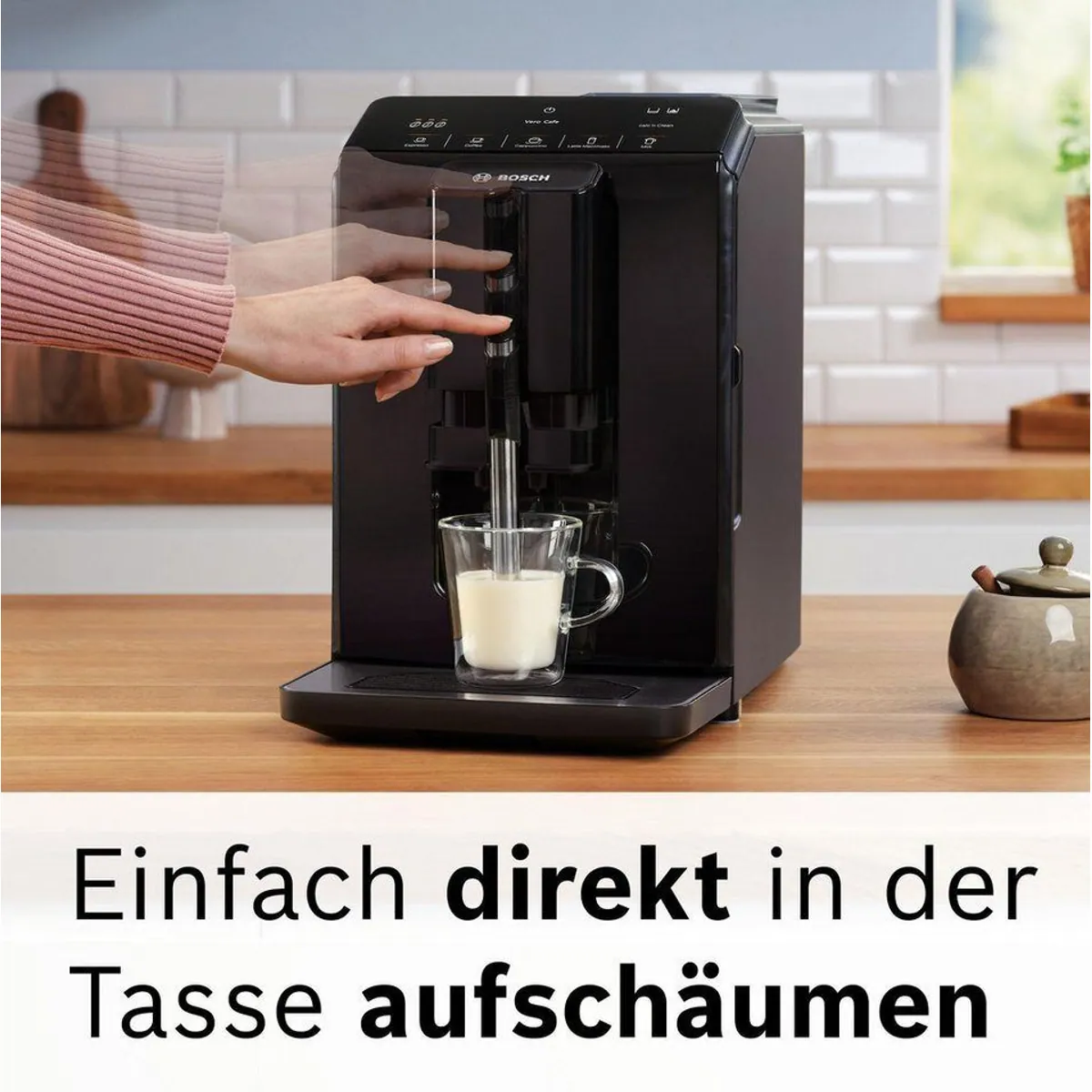 BOSCH VeroCafe Kaffeevollautomat, One-Touch, MilkMagic Pro, Keramik-Mahlwerk 2