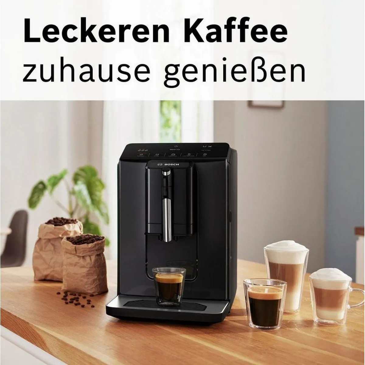 BOSCH VeroCafe Kaffeevollautomat, One-Touch, MilkMagic Pro, Keramik-Mahlwerk 5