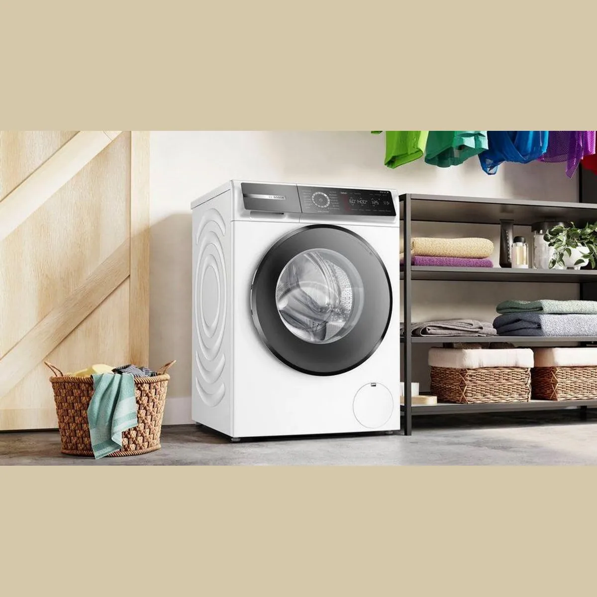 BOSCH WGB244010 Waschmaschine, 9 kg, 1400 U/min, Iron Assist, Home Connect 5