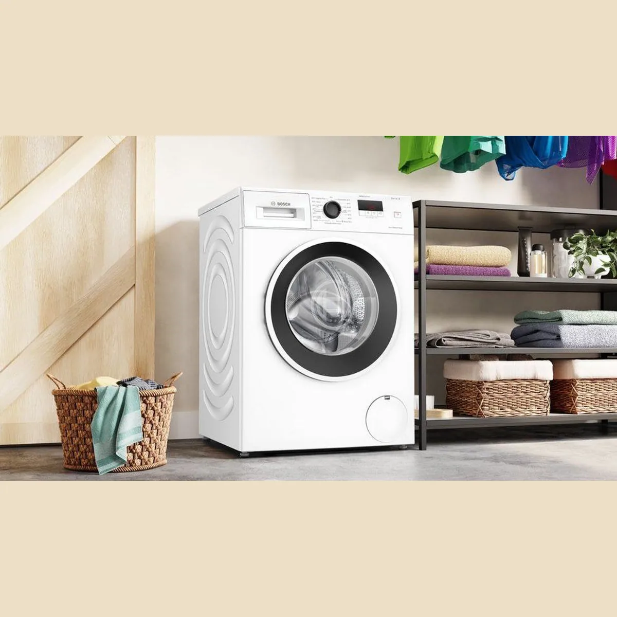BOSCH WGE0240V Waschmaschine, 7 kg, 1400 U/min, Active Water Plus, Speed Perfect 4