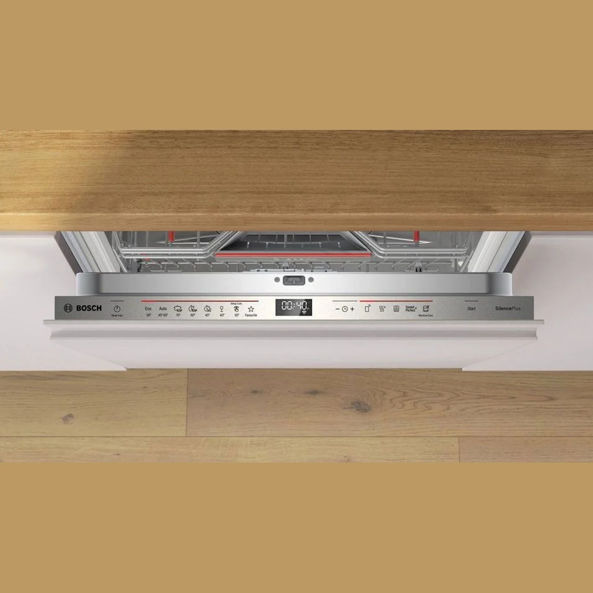 BOSCH SMD6ECX12E Geschirrspüler, 14 Maßgedecke, Max Flex Körbe, Time Light Anzeige 4