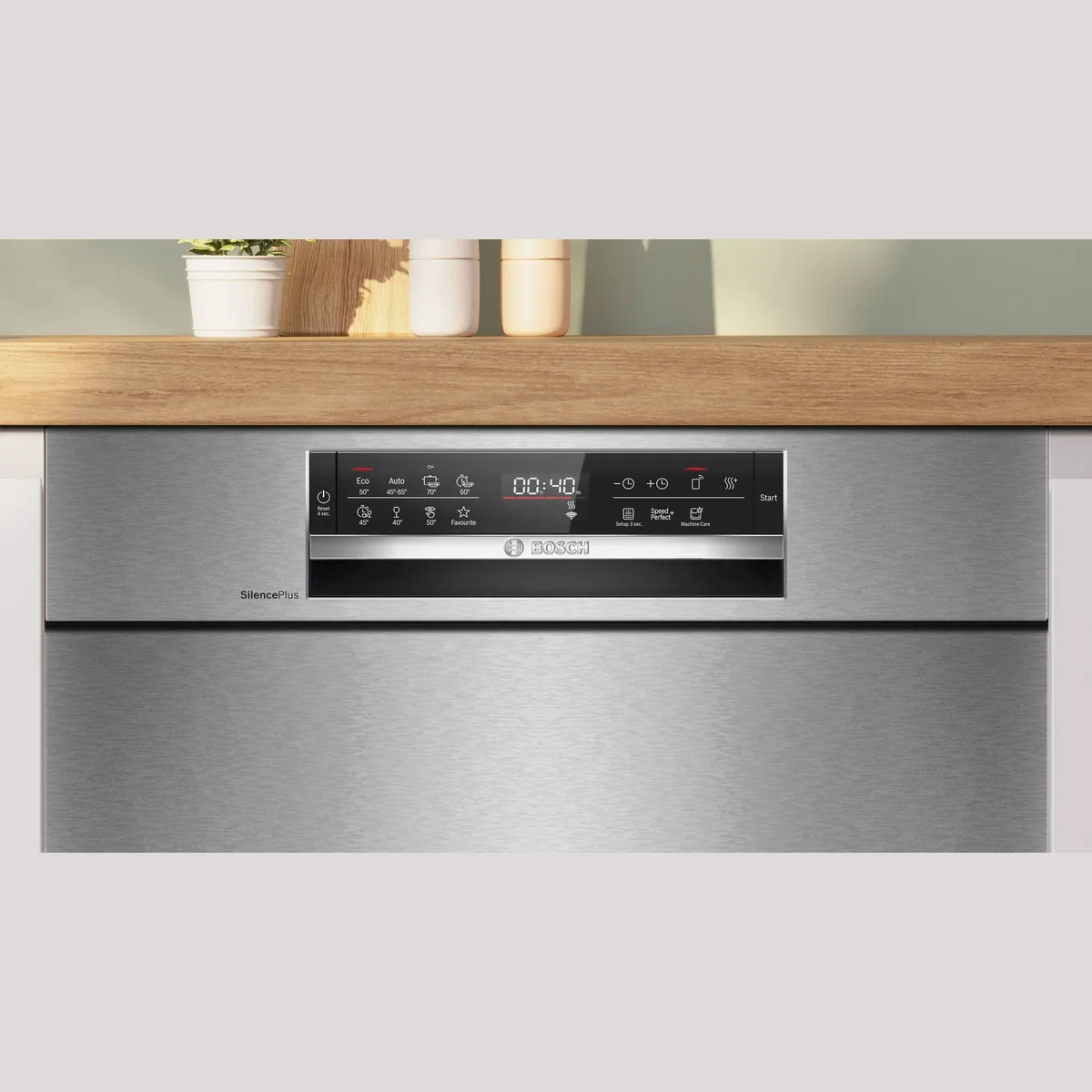 BOSCH SMU6ECS12E Unterbaugeschirrspüler, 14 Maßgedecke, flexible Körbe & 3-fach Rack Matic 4