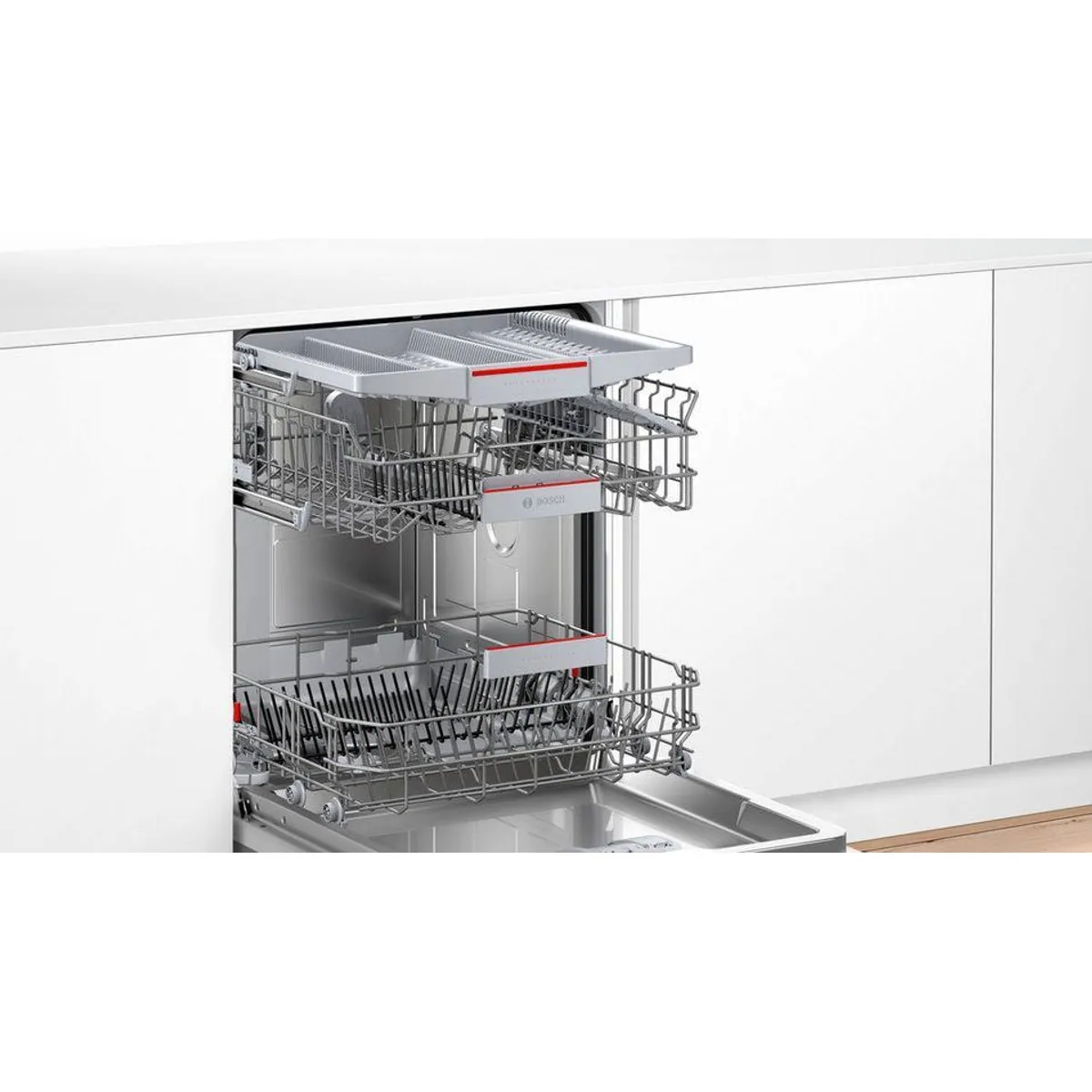 BOSCH Geschirrspüler Serie 4 SMI4EVS09E, 14 Maßgedecke, Automatische Türöffnung, VarioFlex-Körbe 5