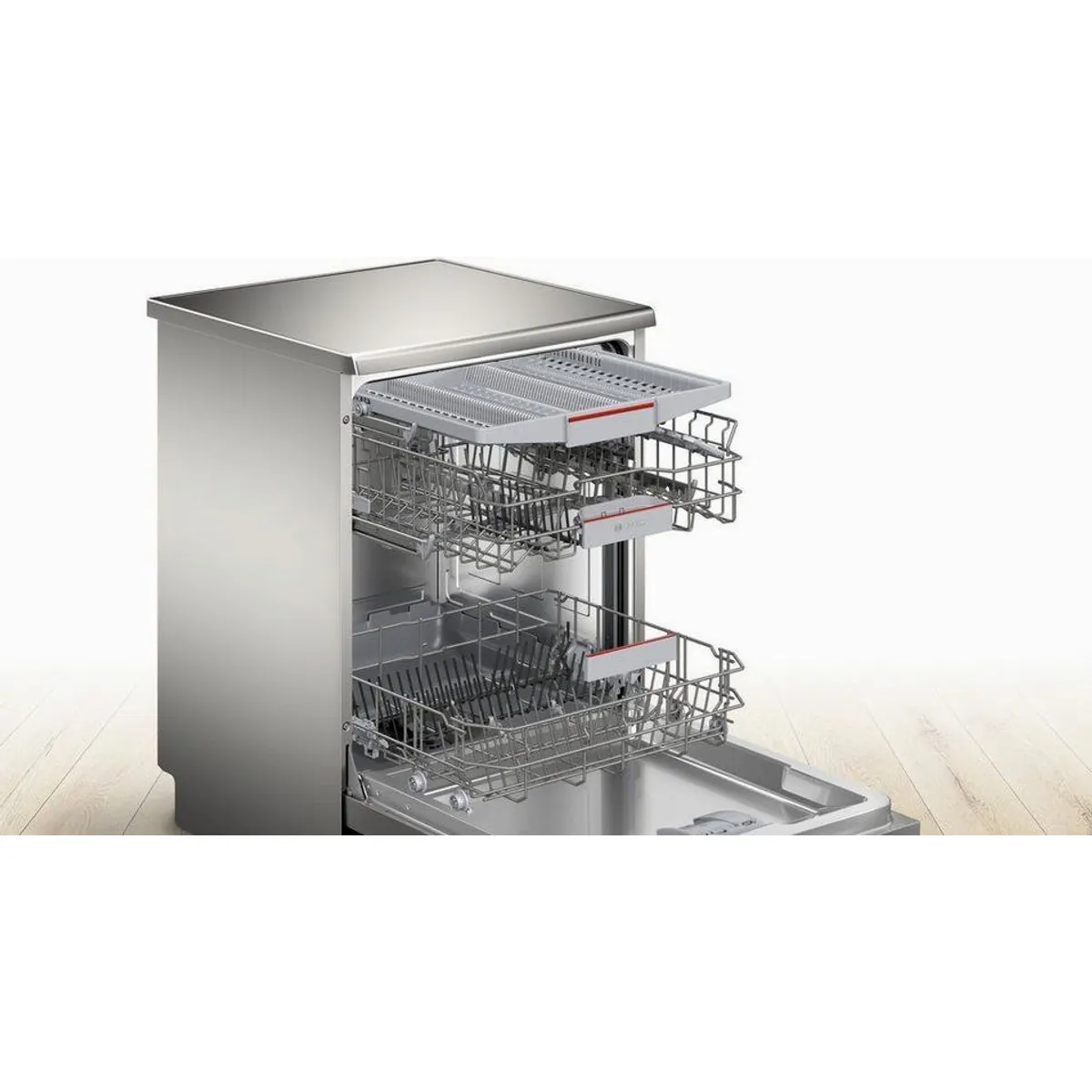BOSCH Standgeschirrspüler Serie 4 SMS4EVI09E, 14 Maßgedecke, Automatische Türöffnung, VarioFlex-Körbe 3