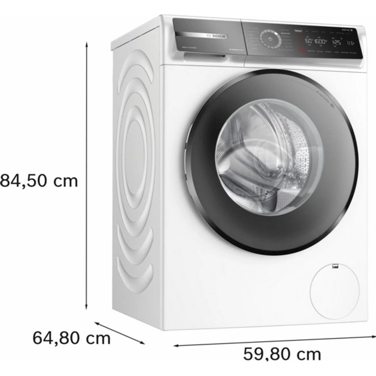 BOSCH Waschmaschine Serie 8 WGB2560H0, 10 kg, 1600 U/min, EcoSilence Drive, AquaStop 5