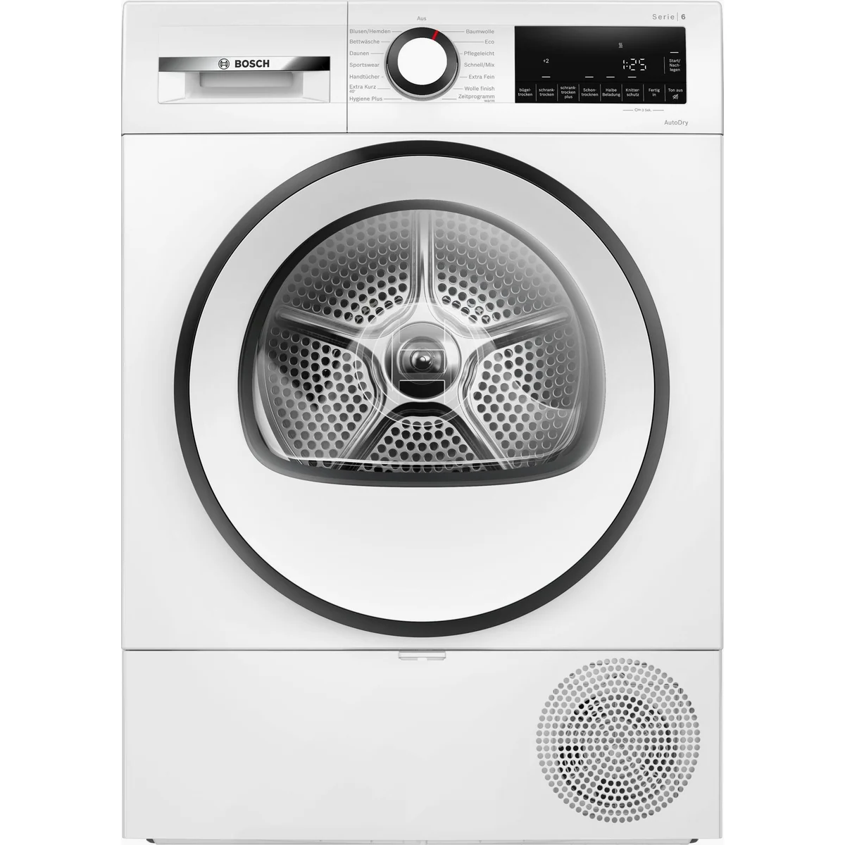 BOSCH Wärmepumpentrockner Serie 6 WQG233D01, einfache Reinigung, Bettwäscheprogramm 2