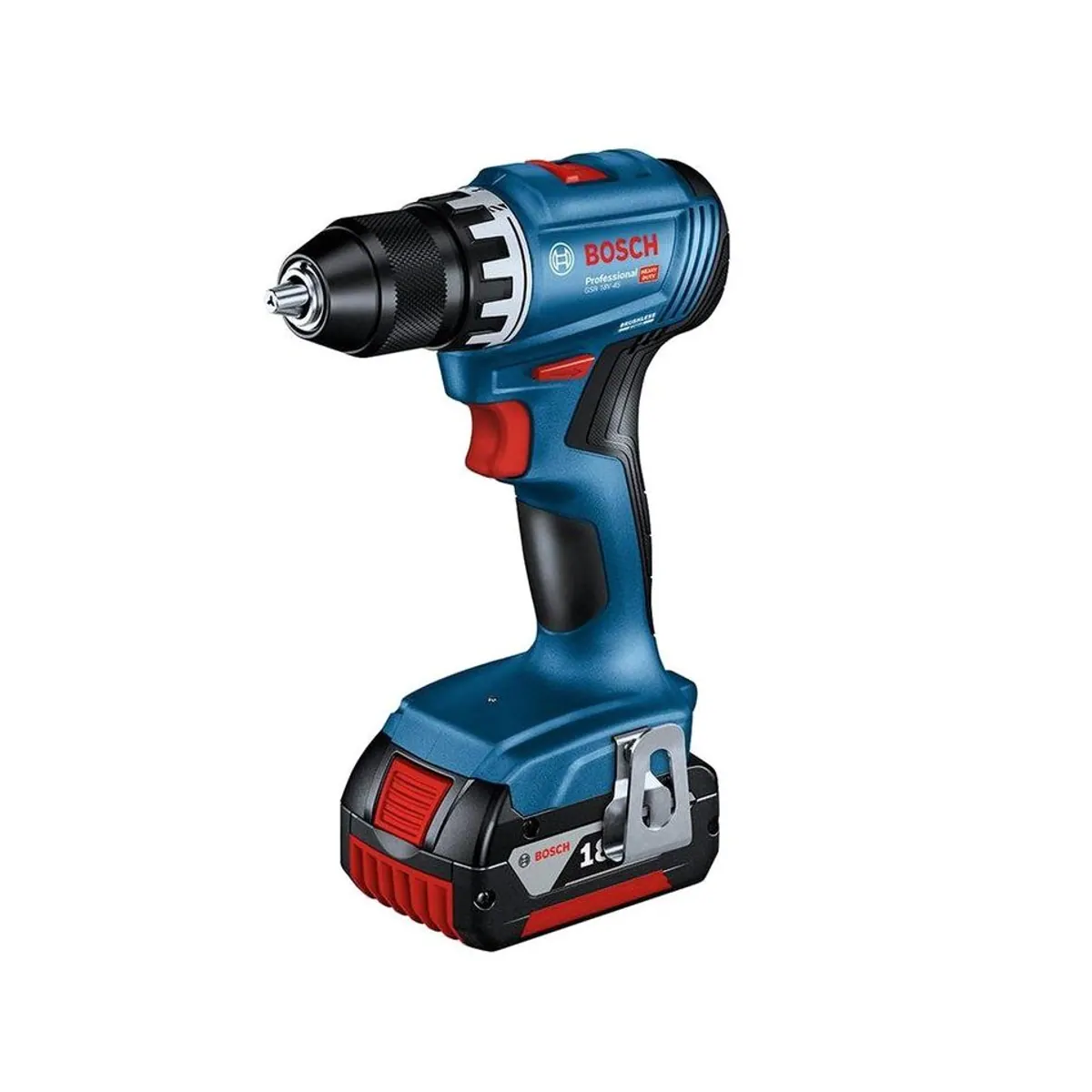 Bosch Professional Akku-Bohrhammer GBH 18 V-22 + GSR 18 V-45, Energieeffizienz, ergonomisches Design, umfassendes Set 2