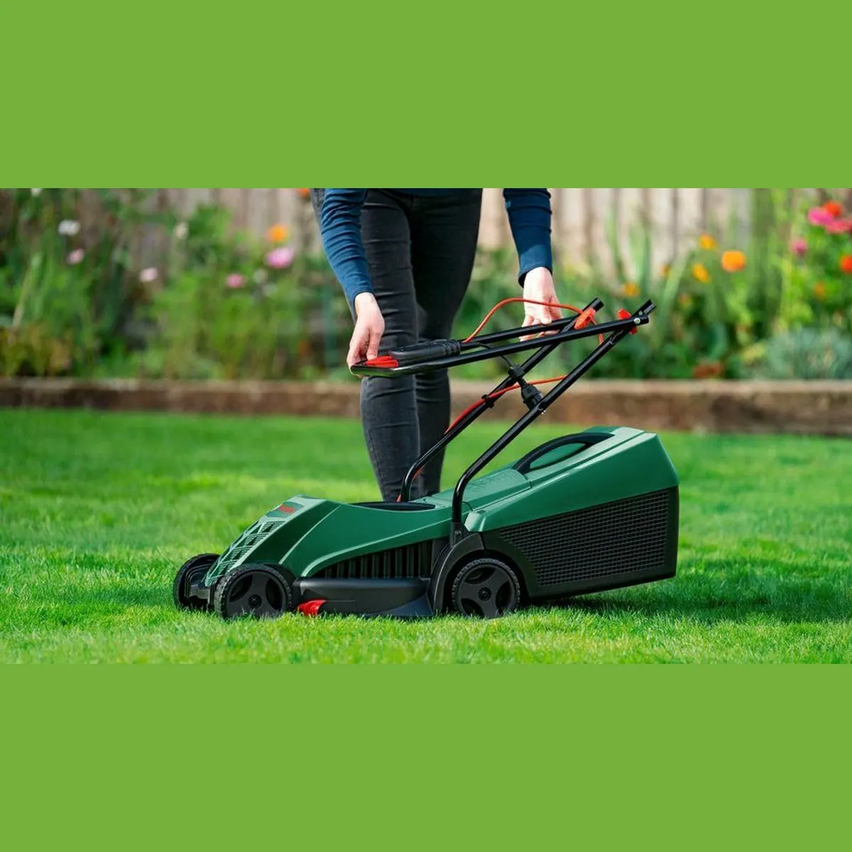 Bosch Home & Garden EasyRotak 32-205, energieeffizienter Motor, klappbare Griffe, 31l Grasfangvolumen 5