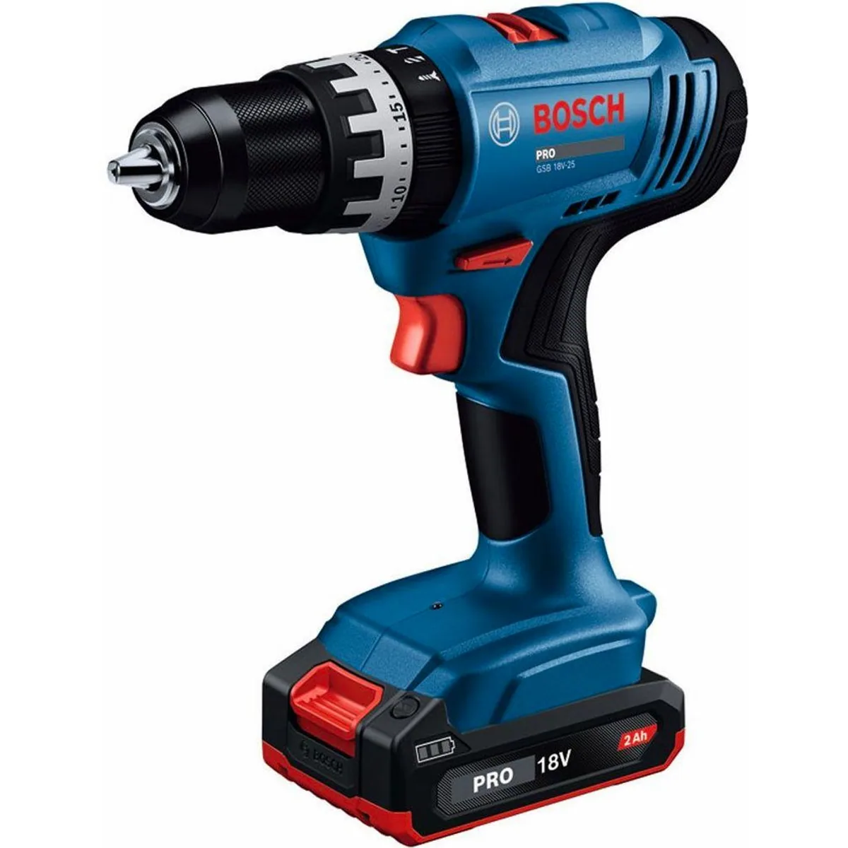 Bosch Professional GSB 18V-25, Akku-Schlagbohrschrauber, hohe Leistung, vielseitig einsetzbar, inkl. 2 Akkus 3