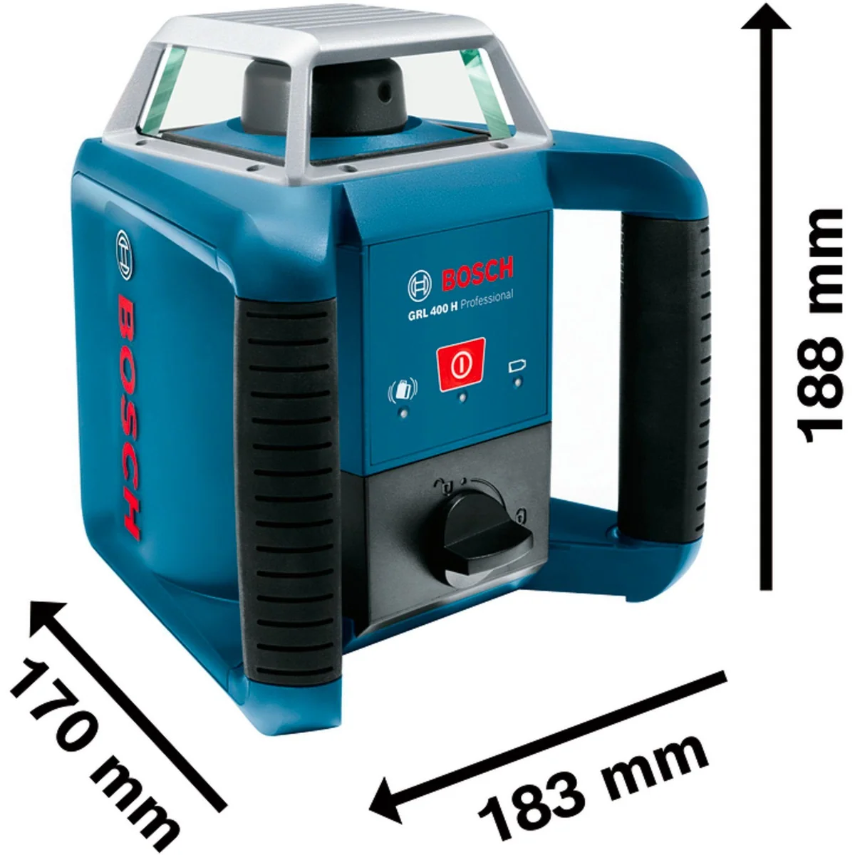 Bosch Professional GRL 400 H Rotationslaser, automatische Selbstnivellierung, IP56 Schutzklasse 3