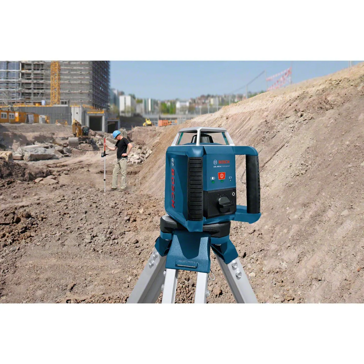Bosch Professional GRL 400 H Rotationslaser, automatische Selbstnivellierung, IP56 Schutzklasse 4