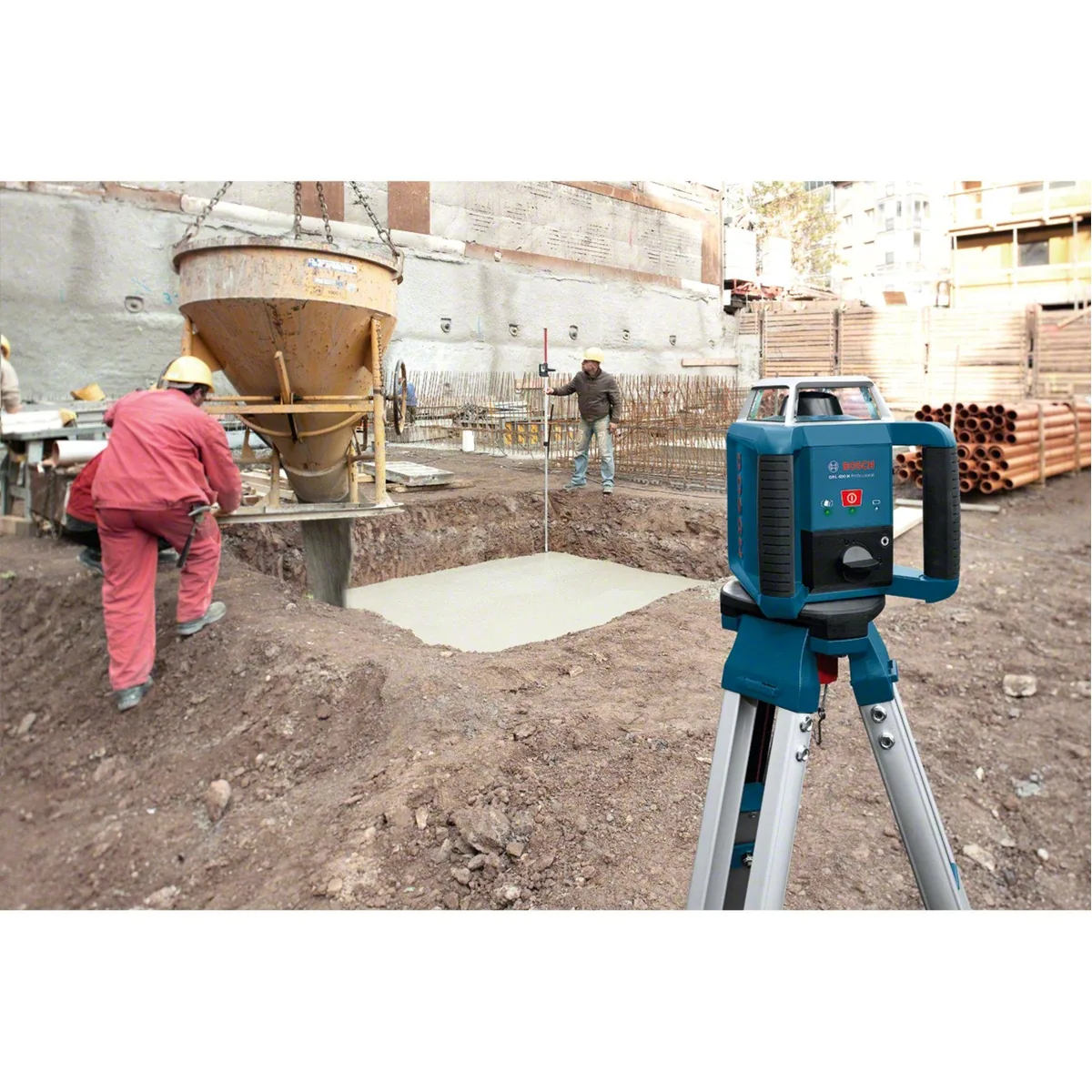 Bosch Professional GRL 400 H Rotationslaser, automatische Selbstnivellierung, IP56 Schutzklasse 5