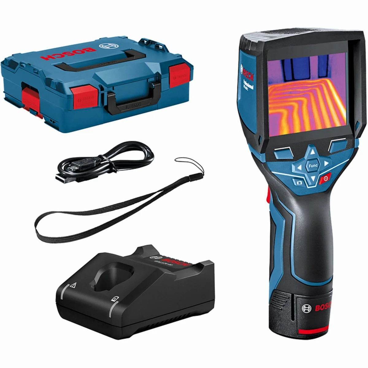 Bosch Professional GTC 400 C Wärmebildkamera, exakte Temperaturmessung, hochauflösendes Bild