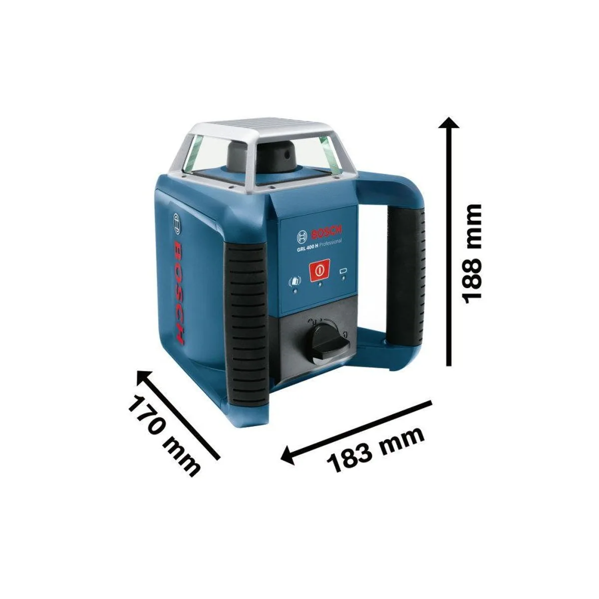 BOSCH Rotationslaser GRL 400 H Set, Präzision, Reichweite, Außenbereichsschutz 3