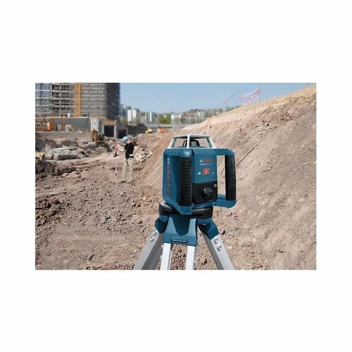 BOSCH Rotationslaser GRL 400 H Set, Präzision, Reichweite, Außenbereichsschutz 5