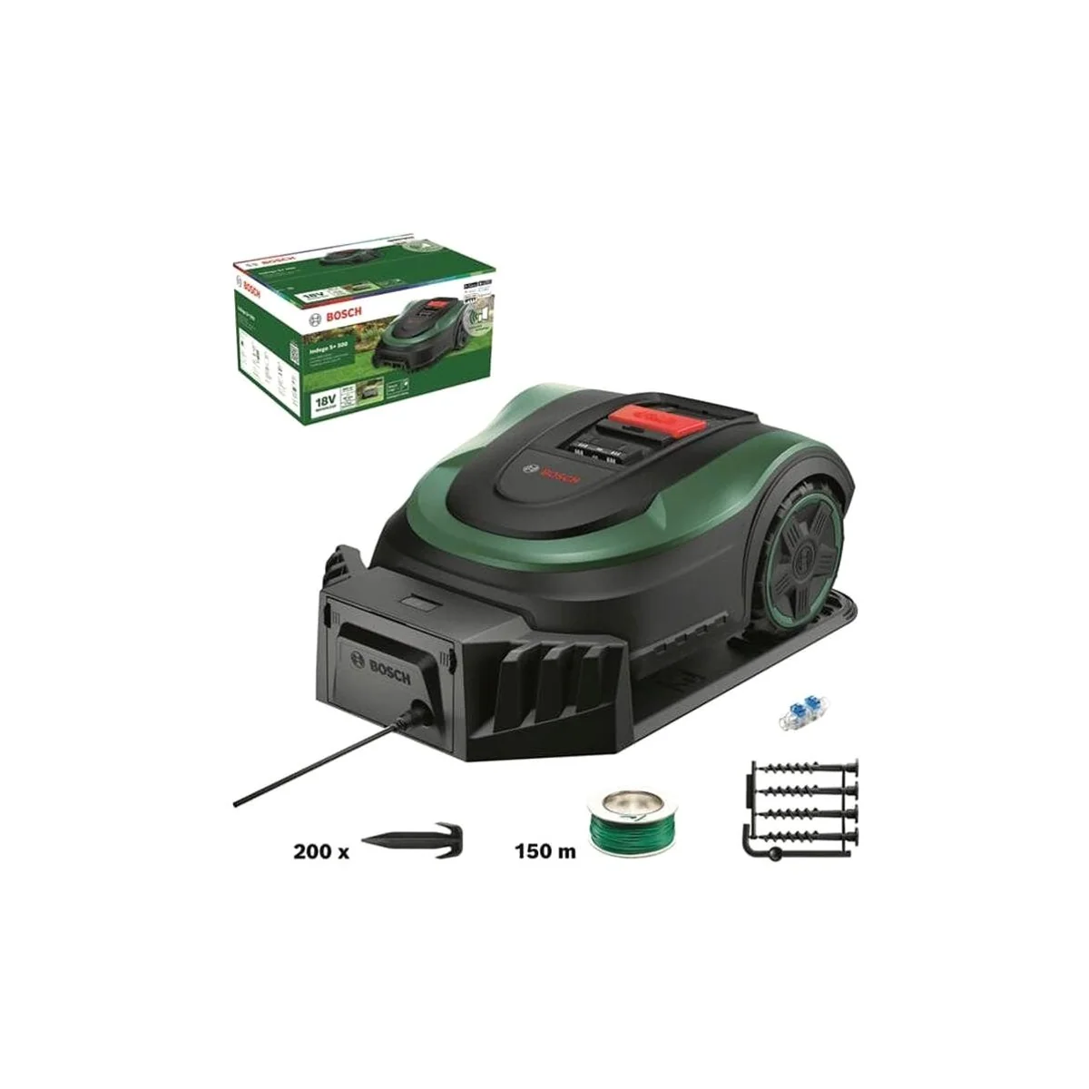 BOSCH Indego S+ 500, automatisches Mähsystem für 500 m² Rasenfläche 2