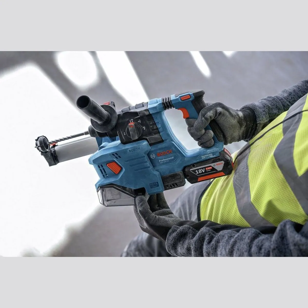 BOSCH Akku-Kombibohrhammer GBH 18V-22, 18 V, 1050 U/min, SDS plus 4